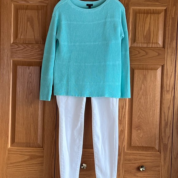 TALBOTS - Pima Cotton Bateau Neck Sweater - NEW with Tag - Picture 10 of 11